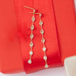 1.00 ct. t.w. Diamond Bezel-Set Linear Drop Earrings in 14kt Yellow Gold