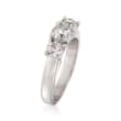 1.50 ct. t.w. Diamond Three-Stone Engagement Ring in 18kt White Gold