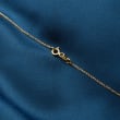 Italian 1mm 14kt Yellow Gold Rope-Chain Necklace