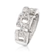 .20 ct. t.w. Diamond Panther-Link Ring in Sterling Silver