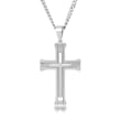 Men's Stainless Steel Cross Pendant Necklace