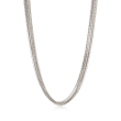 Italian Sterling Silver Bead Chain Necklace