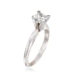 .93 Carat Princess-Cut Diamond Solitaire Engagement Ring in 14kt White Gold