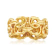 Italian Andiamo Byzantine Ring in 14kt Yellow Gold