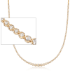 3.00 ct. t.w. Graduated Diamond Tennis Necklace in 14kt Yellow Gold