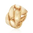 Roberto Coin &quot;Gourmette&quot; 18kt Yellow Gold Ring