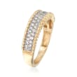 .38 ct. t.w. Pave Diamond Ring in 14kt Yellow Gold