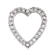 C. 1980 Vintage 1.75 ct. t.w. Diamond Heart Pin in 18kt White Gold