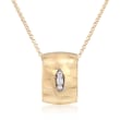 Roberto Coin &quot;Golden Gate&quot; Pendant Necklace with Diamond Accents in 18kt Yellow Gold