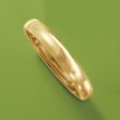 10mm 18kt Gold Over Sterling Silver Bangle Bracelet