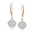 .75 ct. t.w. Diamond Drop Earrings in 14kt Yellow Gold