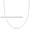 .8mm 14kt White Gold Box-Chain Necklace
