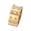 Roberto Coin &quot;Pois-Moi&quot; .28 ct. t.w. Diamond Square Ring in 18kt Yellow Gold