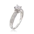 .96 ct. t.w. Diamond Ring in 14kt White Gold
