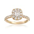 Henri Daussi 1.14 ct. t.w. Diamond Engagement Ring in 14kt Yellow Gold