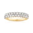 1.00 ct. t.w. Diamond Two-Row Ring in 14kt Yellow Gold