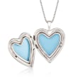 Sterling Silver Mom & Me Jewelry Set: Two Heart Locket Necklaces