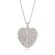 1.50 ct. t.w. Diamond Heart Pendant Necklace in Sterling Silver