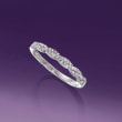 .15 ct. t.w. Diamond Braided Ring in 14kt White Gold