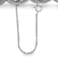 925 Sterling Silver Wavy Double Safety Clasp Bracelet 8.5 Grams 7.5"  FREE SHIP | eBay