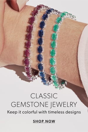 Classic Gemstone Jewelry. Keep it colorful with timeless designs. shop now