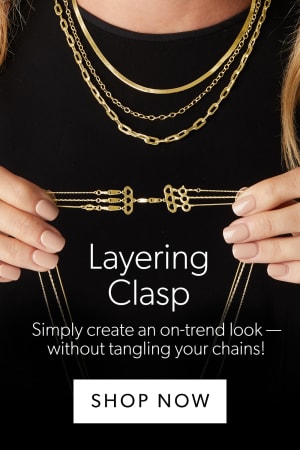 Layering Clasp. Simply create an on-trend look without tangling your chains