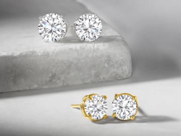 Round Diamond Stud Earrings RSVP Collection