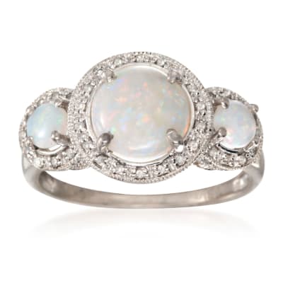 October Opal. Image Featuring Opal Ring