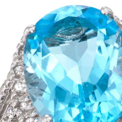 Under $100. Image Featuring Blue Gemstone Ring