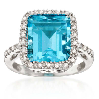 December Blue Topz. Image Featuring Blue Topaz Ring