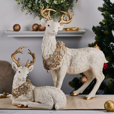 Silver & Gold Holiday. Image featuring Reindeer With Gold Accents