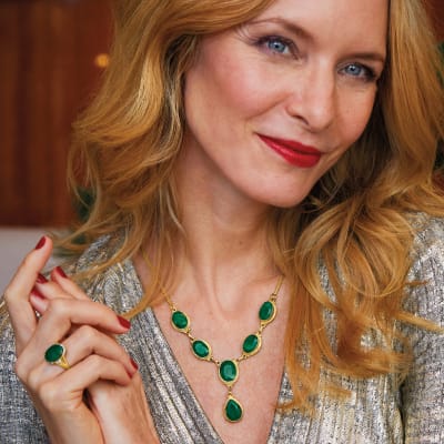 Feel festive in this holiday-ready gem. Shop Emeralds