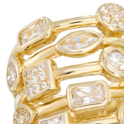 Clearance Rings. Image Featuring Diamond Gold Ring