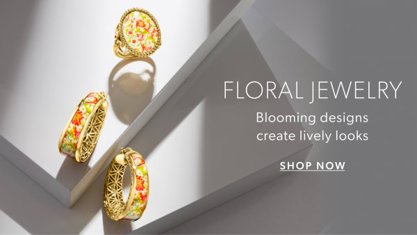 Floral Jewelry. Blooming designs create lively looks. Shop Now