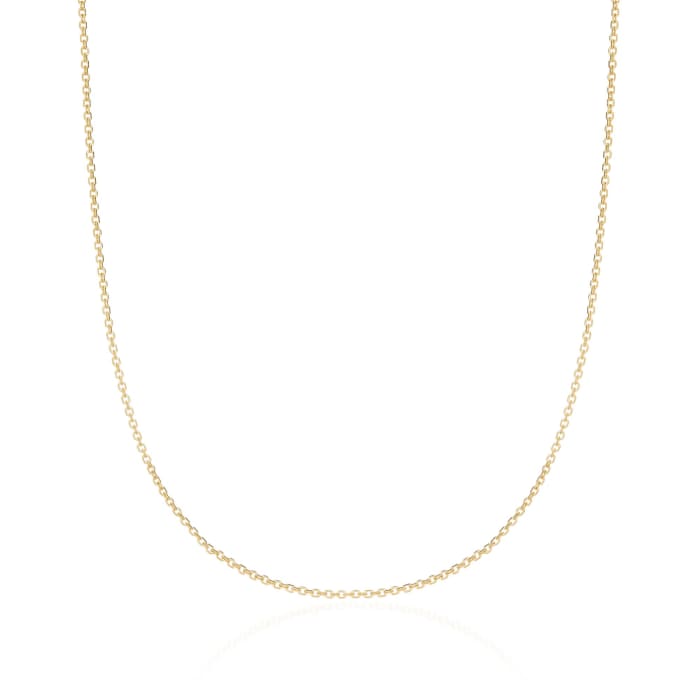 1.5mm 14kt Yellow Gold Cable Chain Necklace