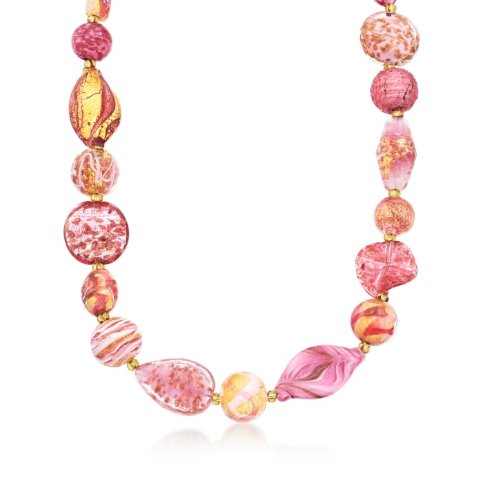 Italian glass beads necklace online