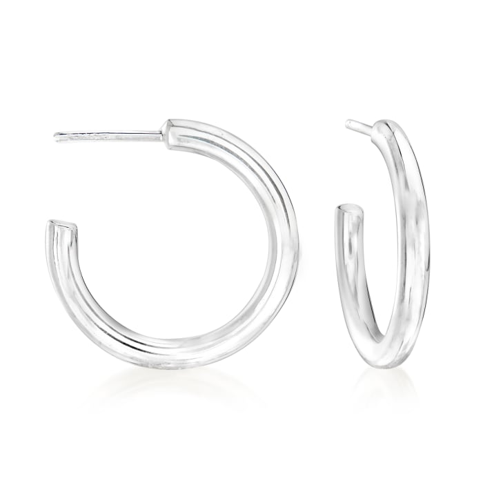Zina Sterling Silver 3mm Hoop Earrings