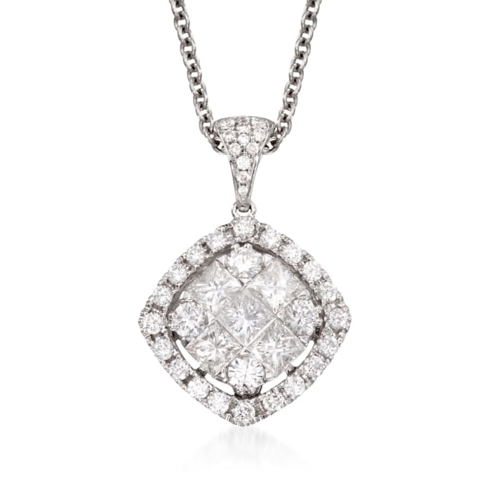 Gregg Ruth 1.44 ct. t.w. Diamond Pendant Necklace in 18kt White Gold
