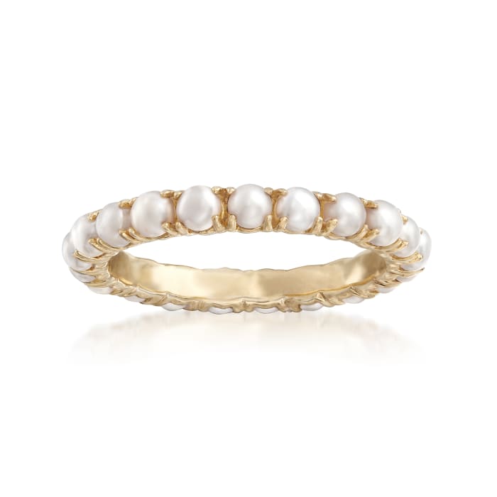 2.75-3mm Cultured Pearl Ring in 14kt Yellow Gold