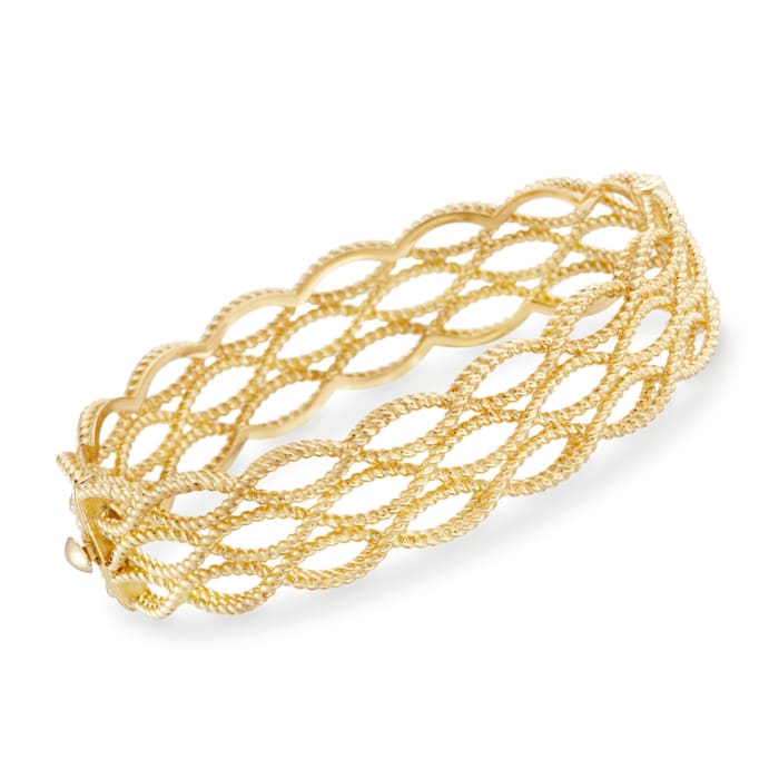 Roberto Coin &quot;Barocco&quot; 18kt Yellow Gold Braided Bangle Bracelet