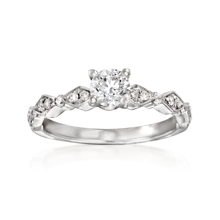 .69 ct. t.w. Diamond Engagement Ring in 14kt White Gold