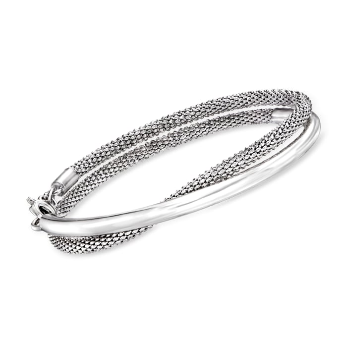Italian Sterling Silver Wrap Bracelet