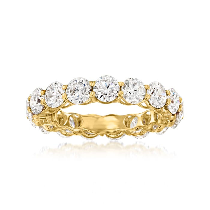 5.00 ct. t.w. Lab-Grown Diamond Eternity Band in 14kt Yellow Gold ...
