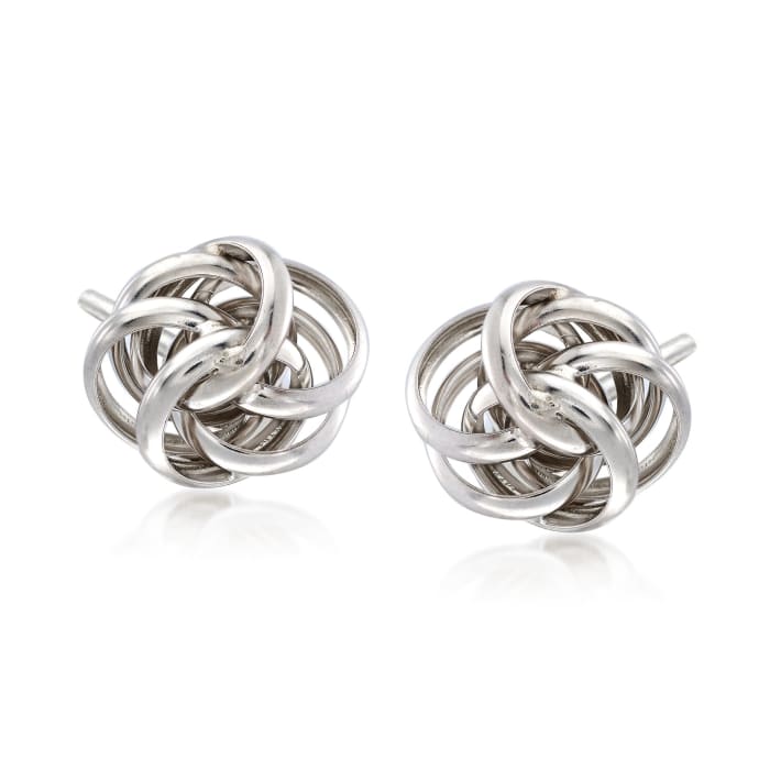 Italian Sterling Silver Love Knot Earrings | Ross-Simons
