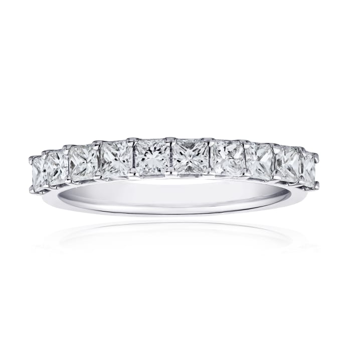 1.00 ct. t.w. Princess-Cut Diamond Ring in 14kt White Gold