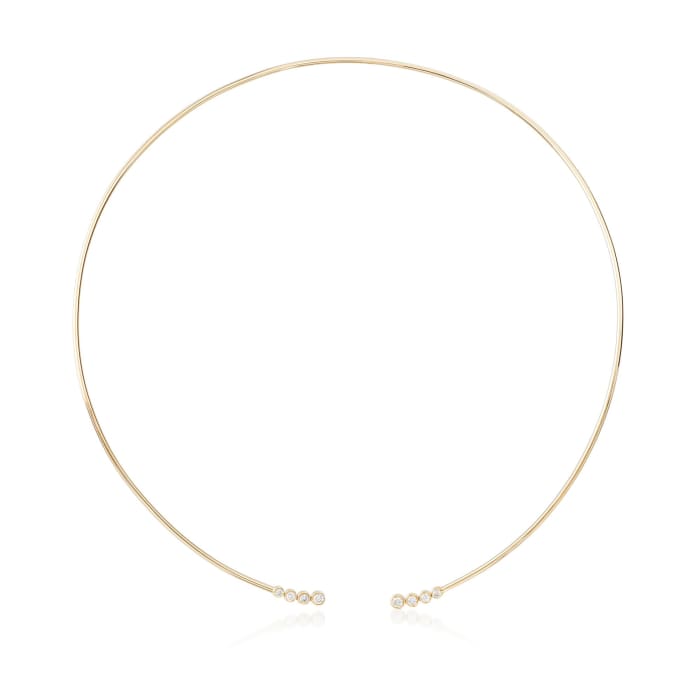 .36 ct. t.w. Diamond Open Choker Necklace in 14kt Yellow Gold