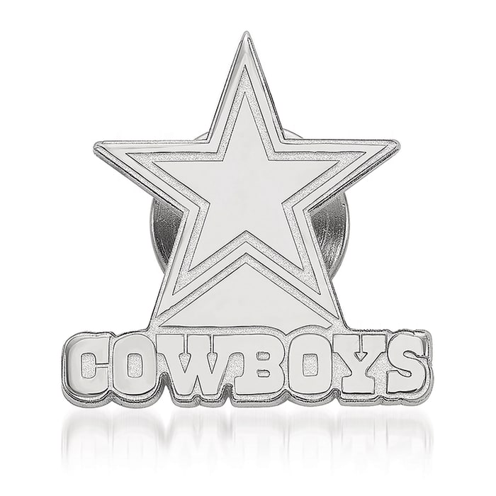 Sterling Silver NFL Dallas Cowboys Lapel Pin