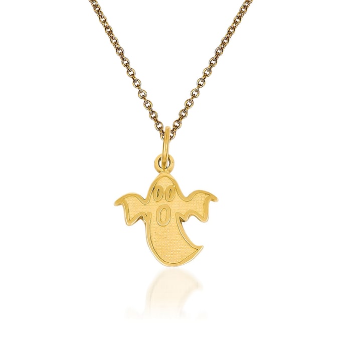 14kt Yellow Gold Ghost Pendant Necklace