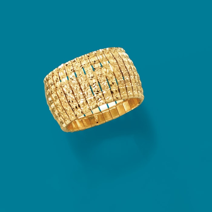 Italian 18kt Yellow Gold Over Sterling Silver Cleopatra Ring | Ross-Simons