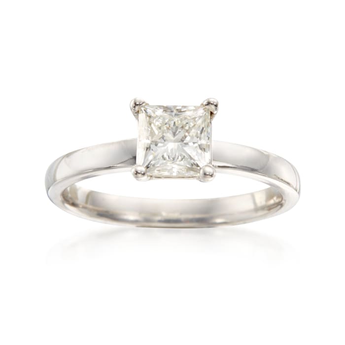1.03 Carat Certified Diamond Engagement Ring in 14kt White Gold